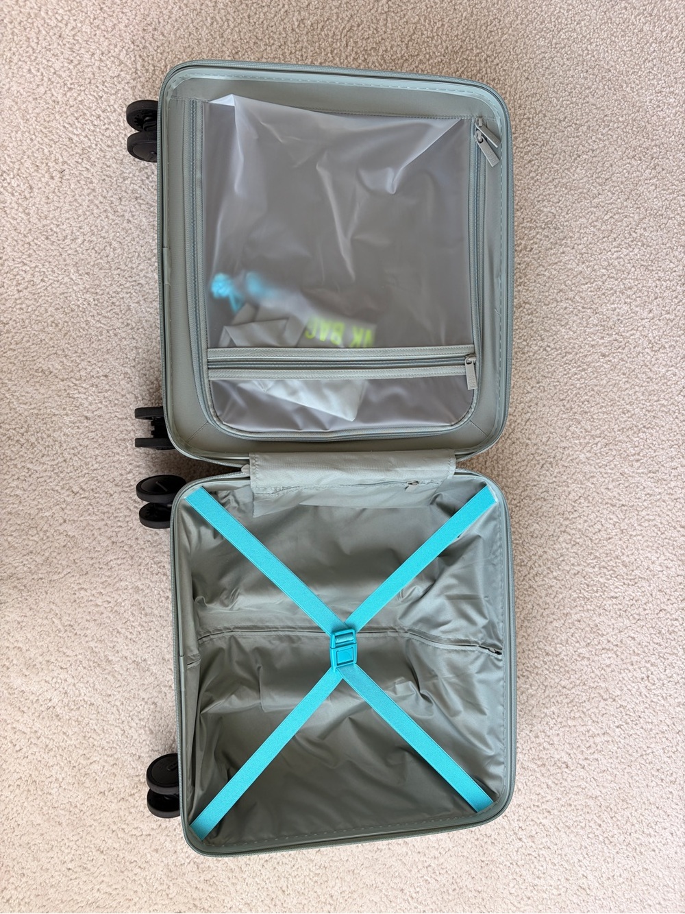 BÉIS Mini Roller Carry-On Under Seat Luggage Mint - Picture 8 of 11